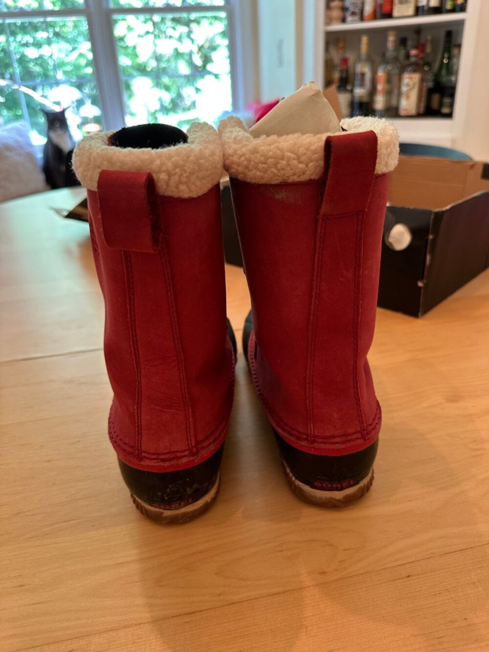 SOREL Caribou Slim - Red Element - Size Women's 9.5 - Picture 5 of 6